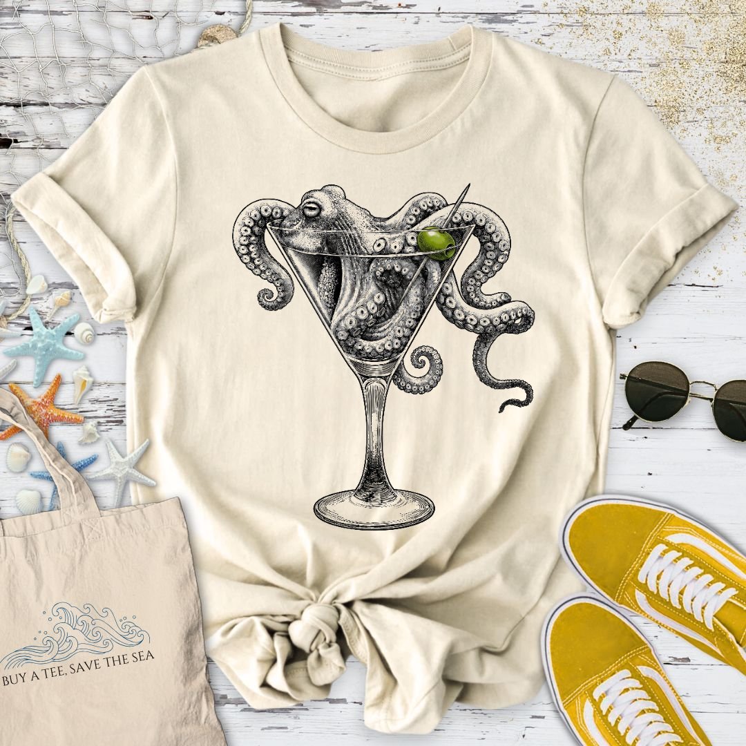 Octopus Martini T-Shirt