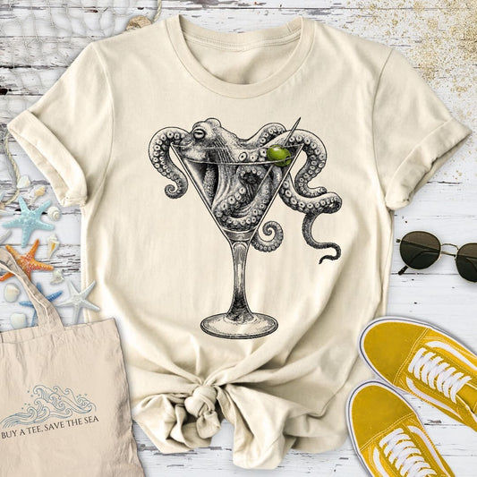 Octopus Martini T-Shirt