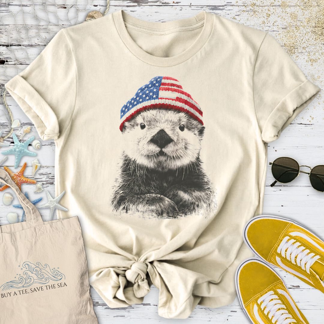 Winter Otter USA T-Shirt