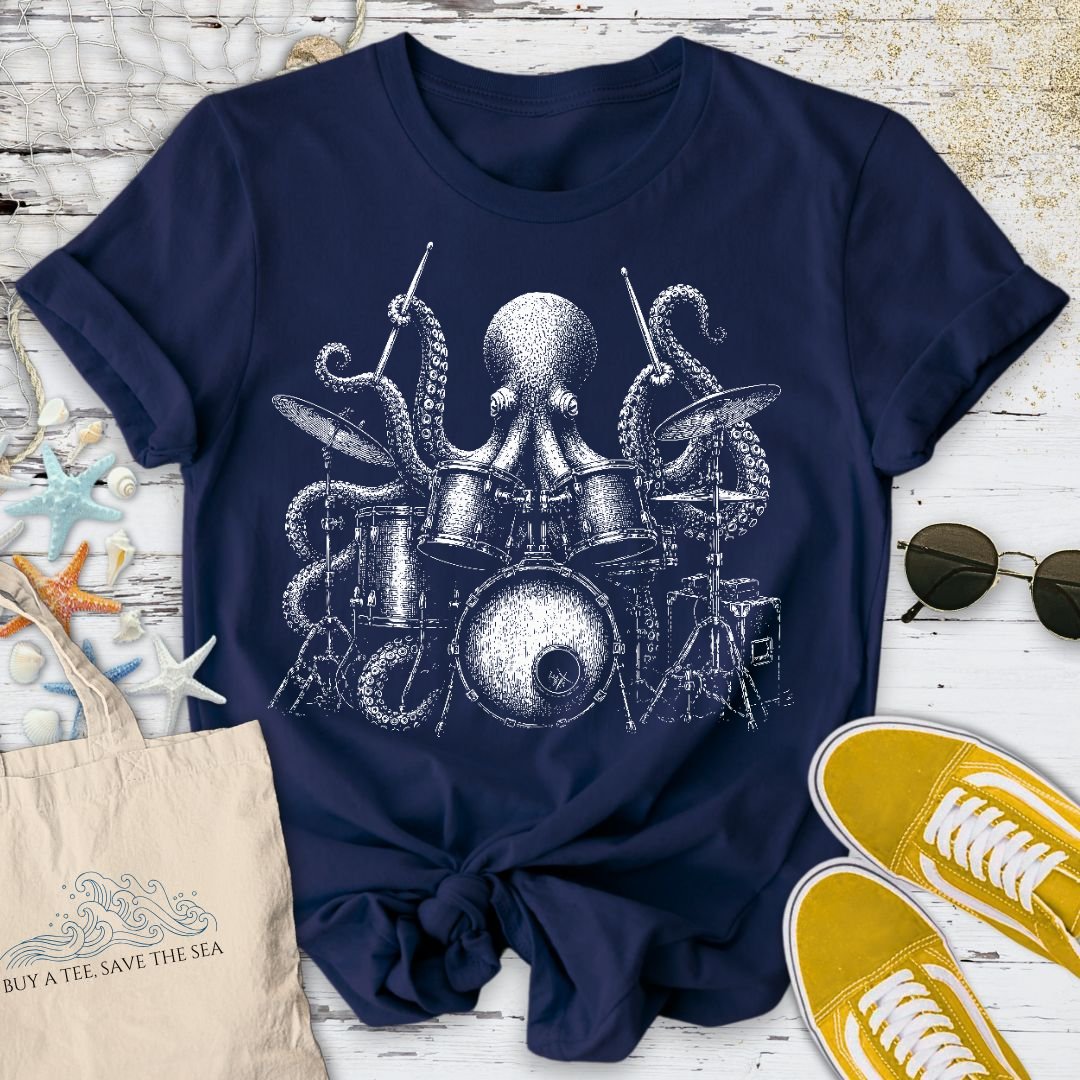 Octopus Rock Drummer T-Shirt