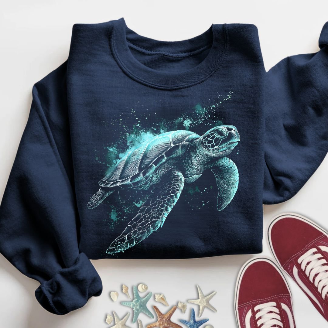 Bioluminescent Turtle Sweatshirt
