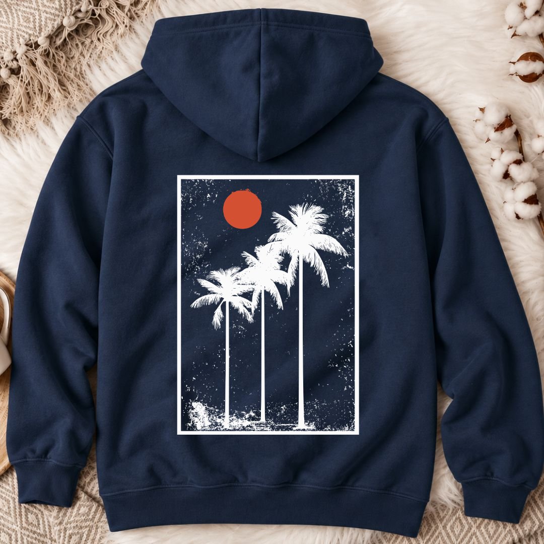 Vintage Palms Back Print Hoodie
