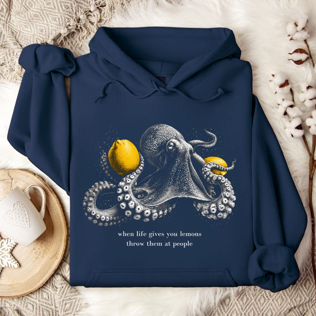 Lemons, Octopus Hoodie