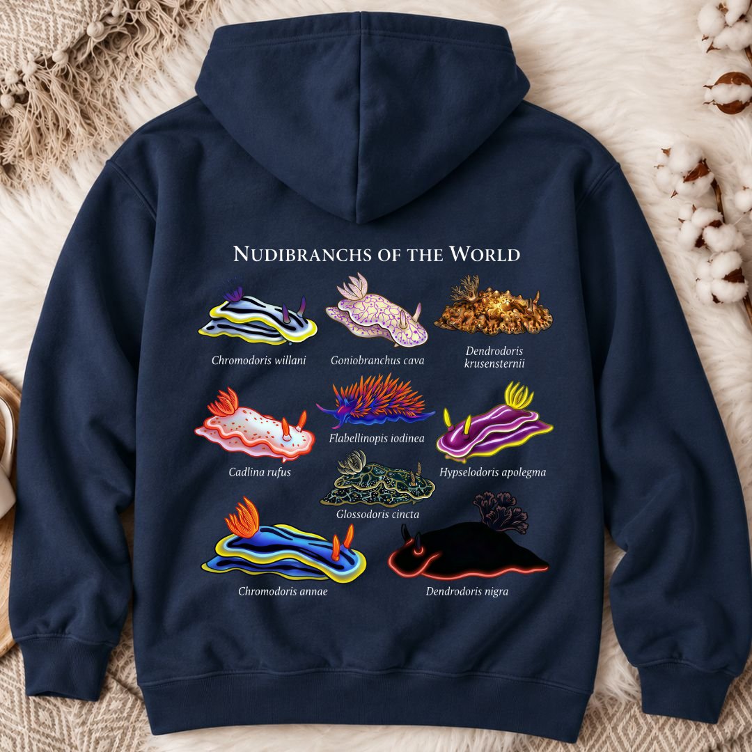Nudibranchs Of The World Back Print Hoodie