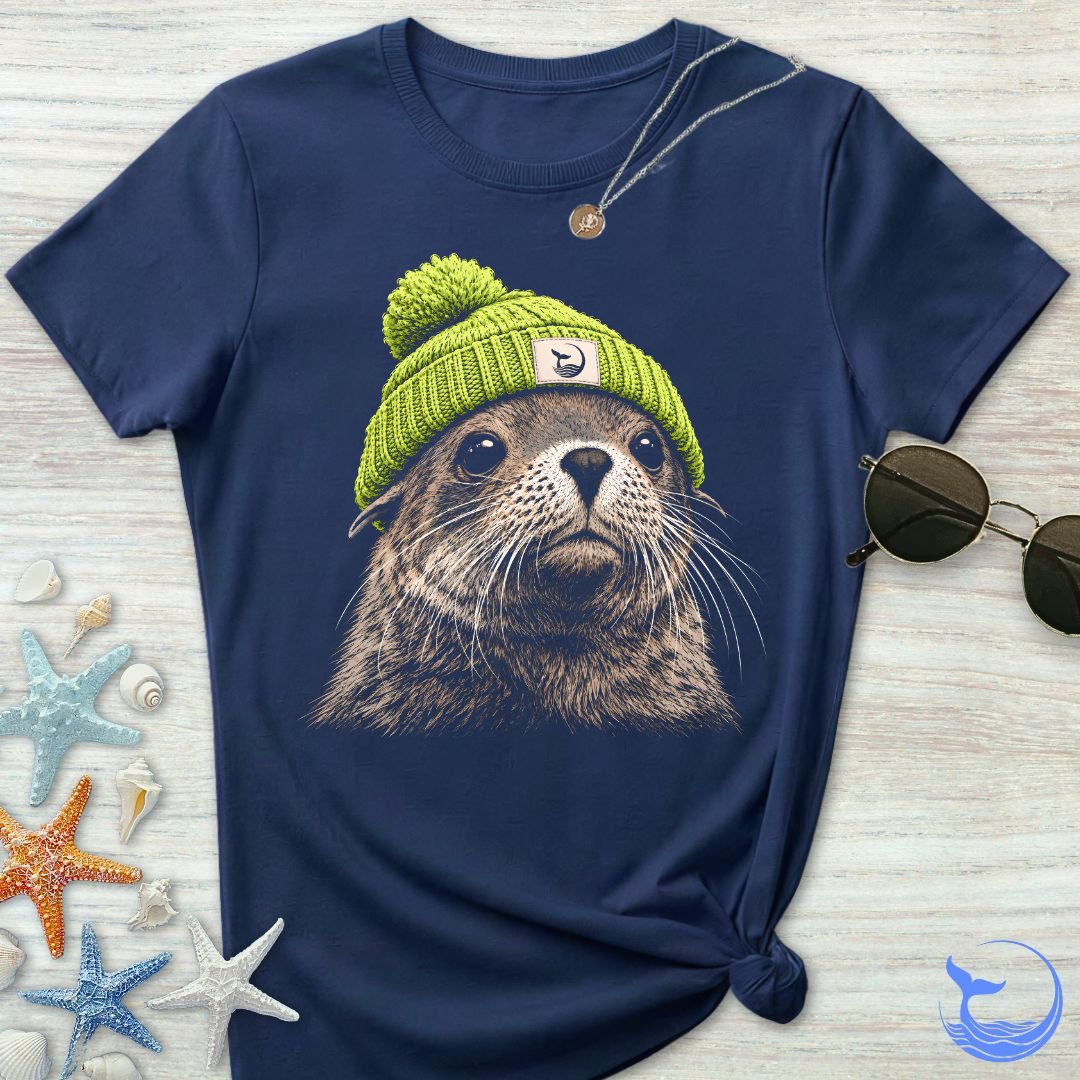 Green Beanie Seal Women's T-Shirt