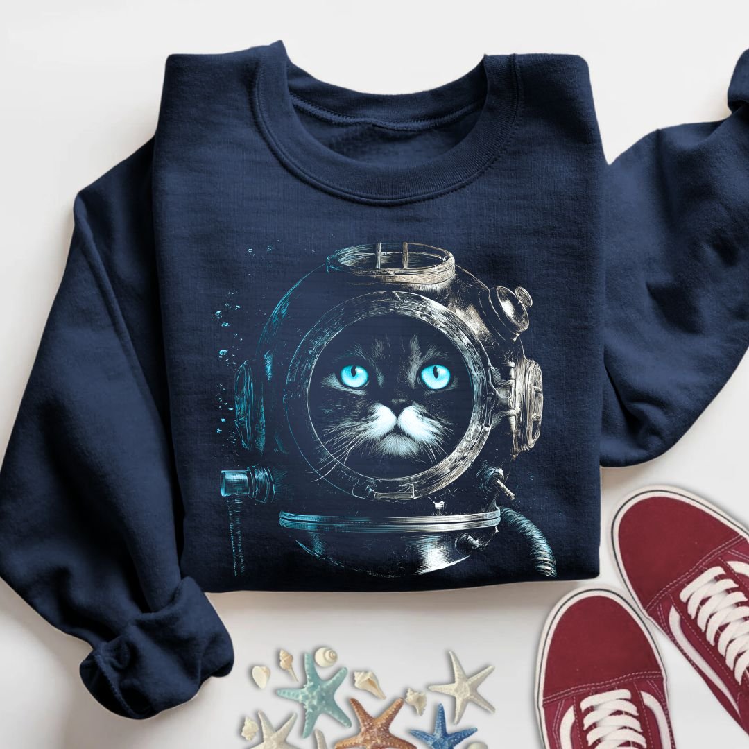 Deep Diver Cat Sweatshirt