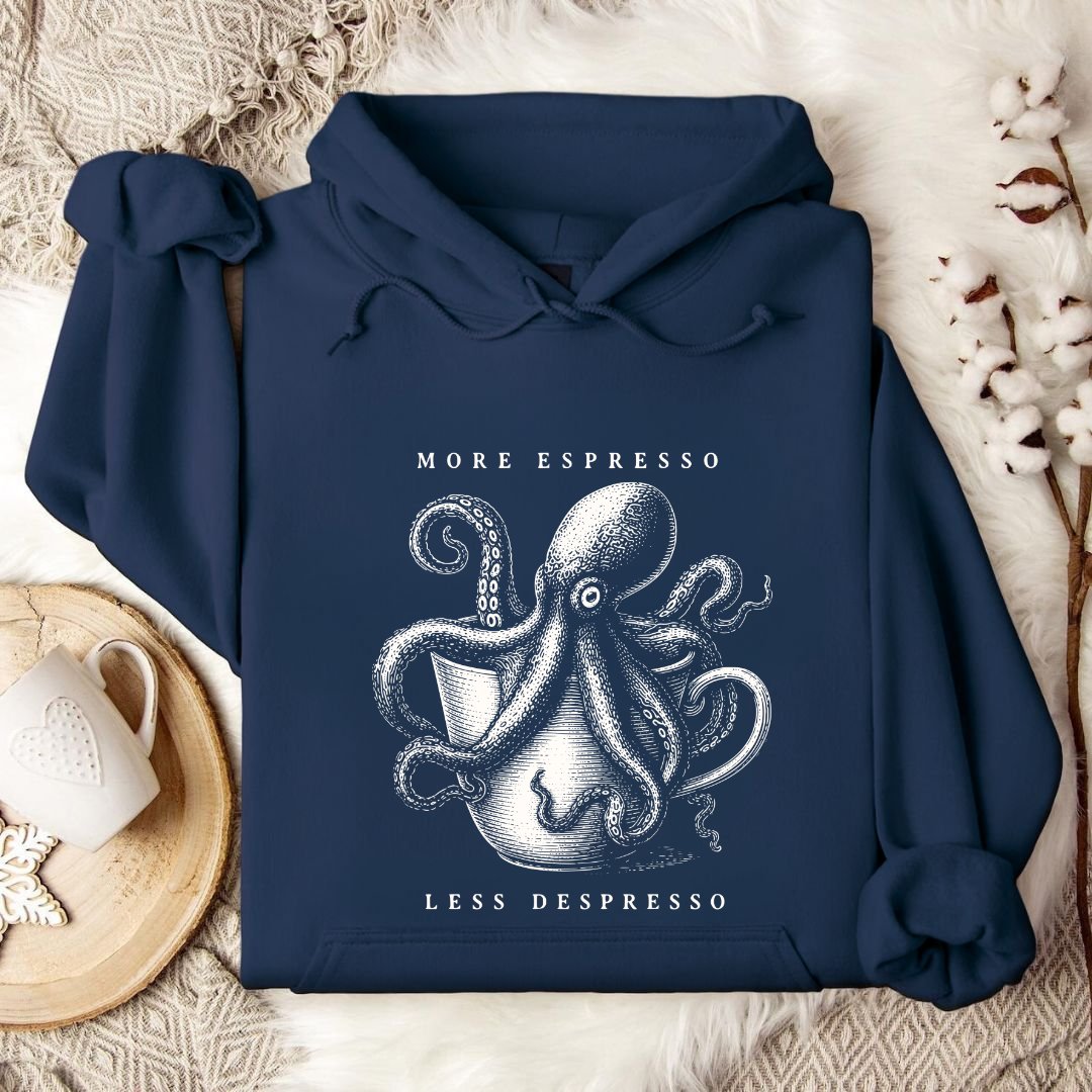 Espresso Octopus Hoodie