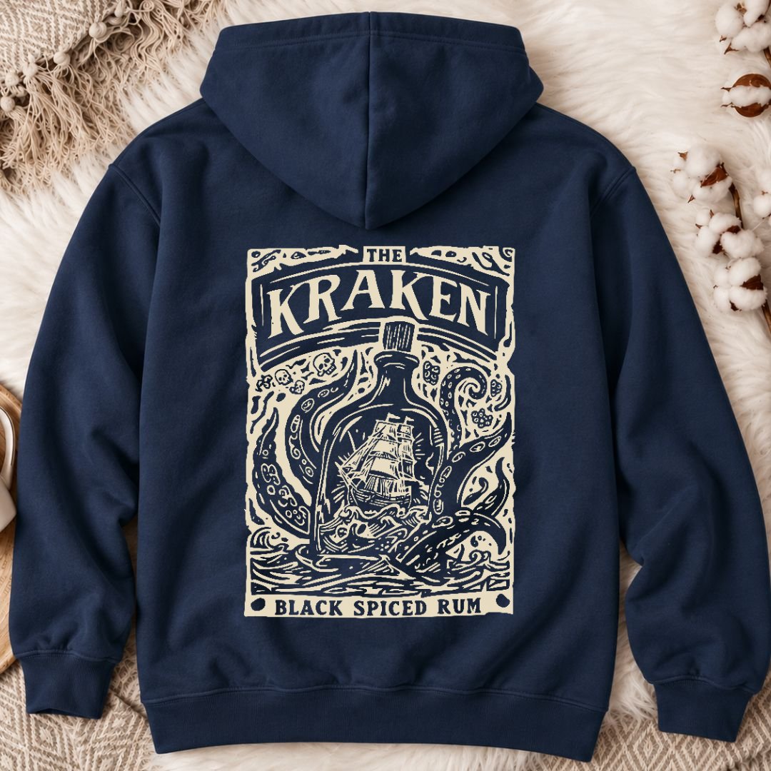 Kraken Back Print Hoodie