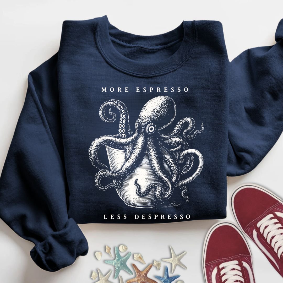 Espresso Octopus Sweatshirt