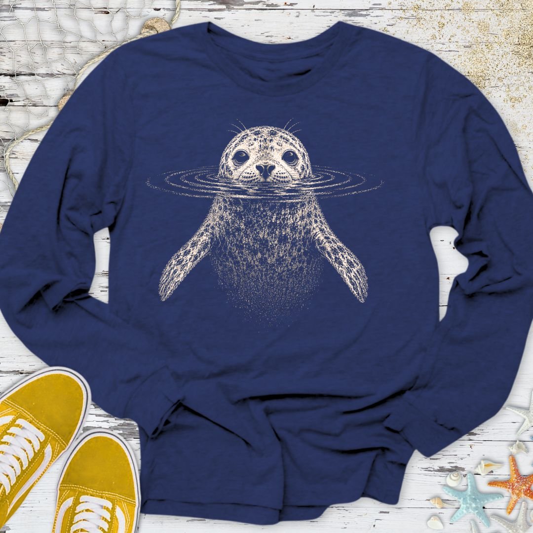 Swimming Seal Long Sleeve Tee