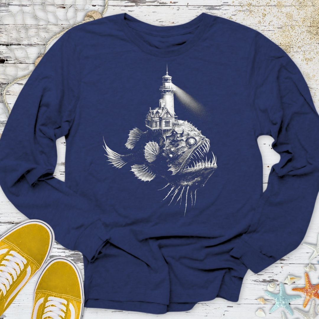 Lighthouse Anglerfish Long Sleeve Tee