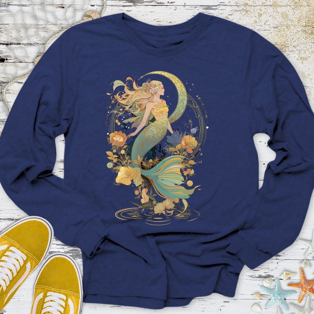 Whimsical Mermaid Long Sleeve Tee