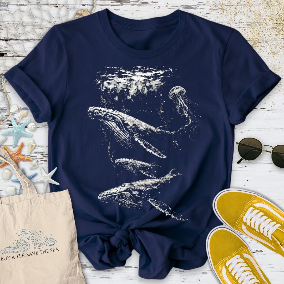 Flowing Whales T-Shirt