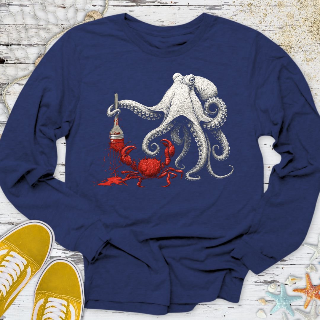 Off To Paint Stuff, Octopus Long Sleeve Tee