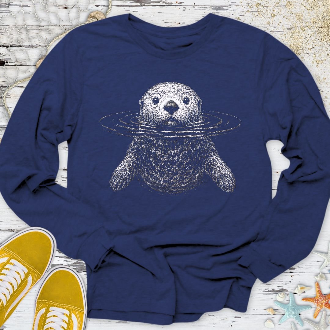 Curious Otter Long Sleeve Tee