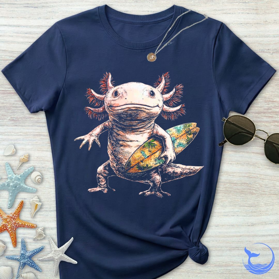 Surfer Axolotl Women's T-Shirt
