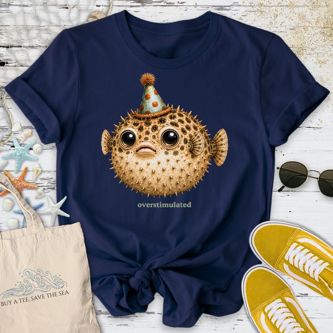 Overstimulated Pufferfish T-Shirt