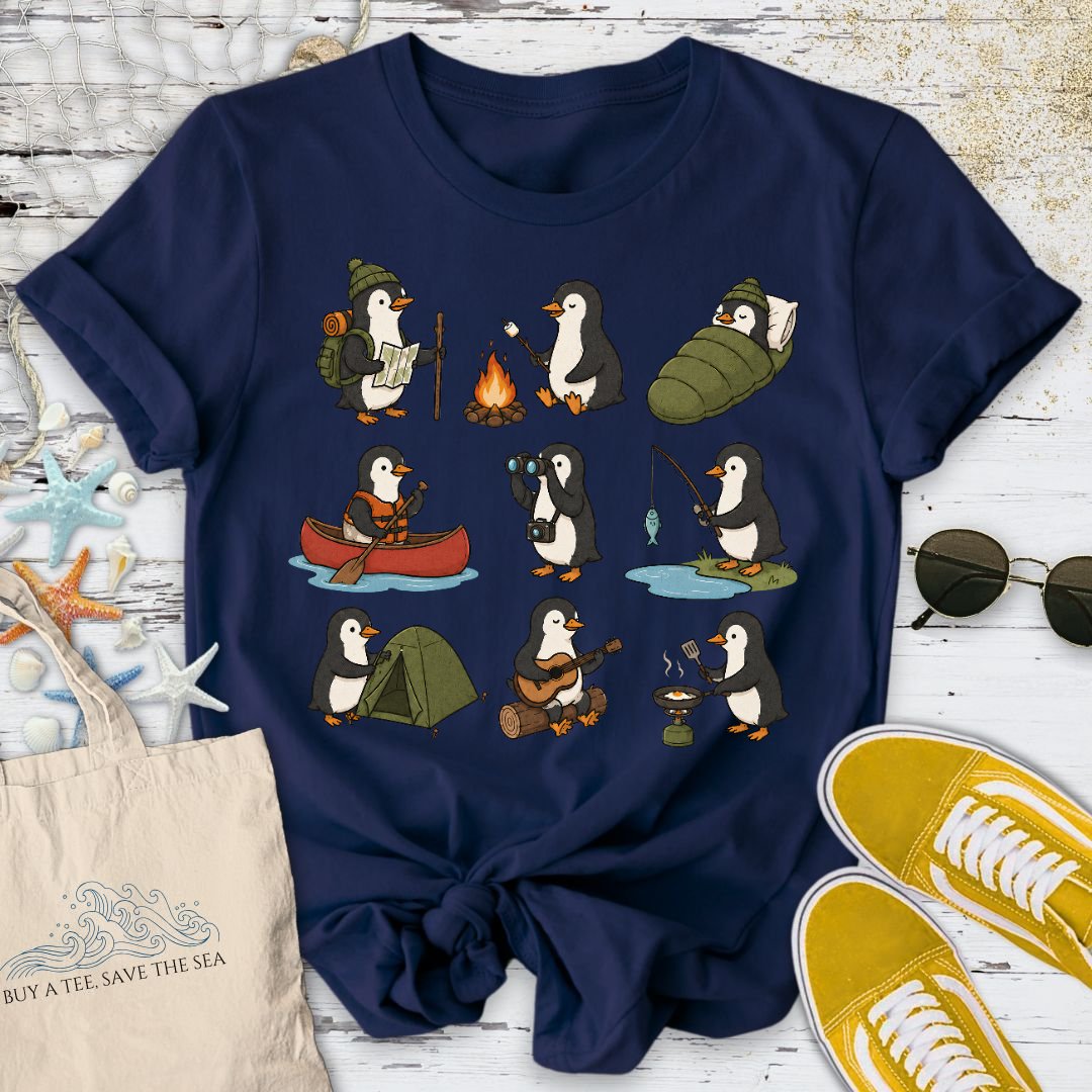 Camping Penguin T-Shirt