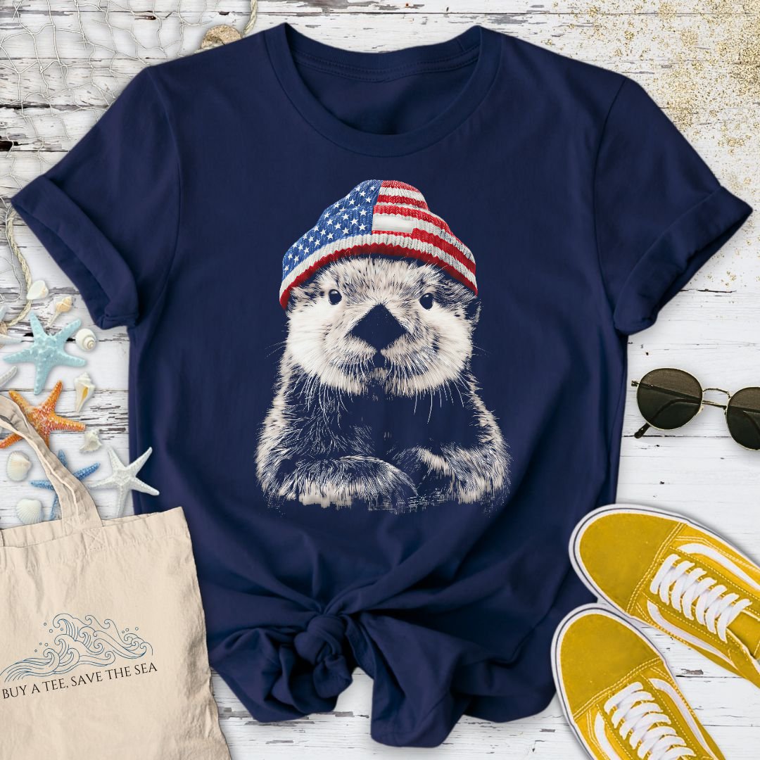 Winter Otter USA T-Shirt