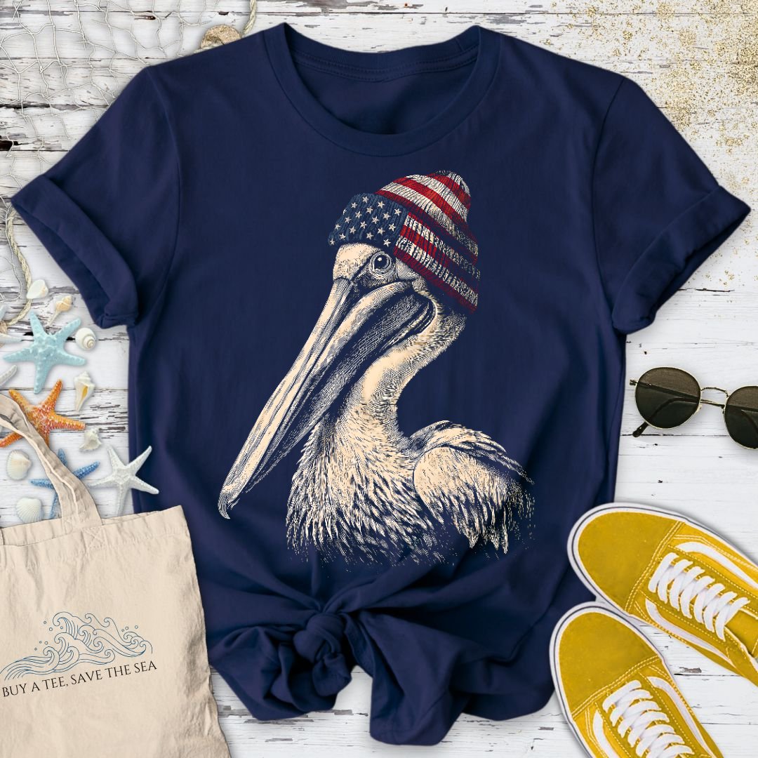 Winter Pelican USA T-Shirt