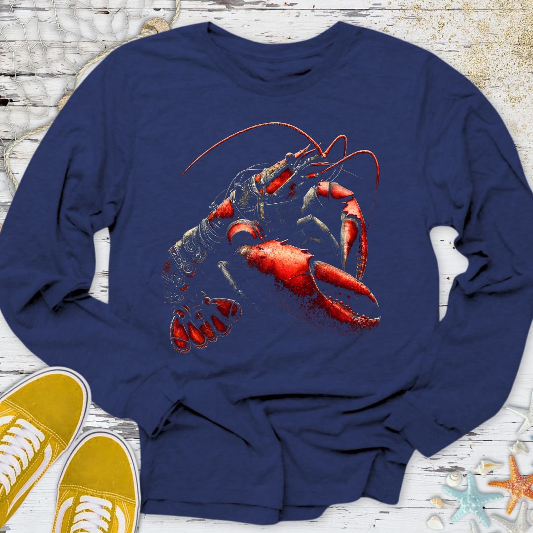 Steampunk Lobster Long Sleeve Tee