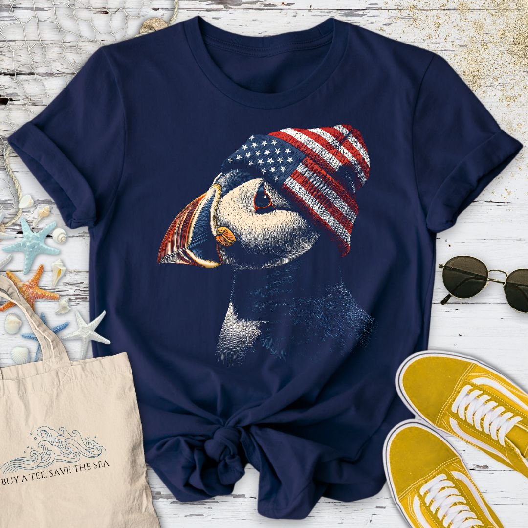 Winter Puffin USA T-Shirt