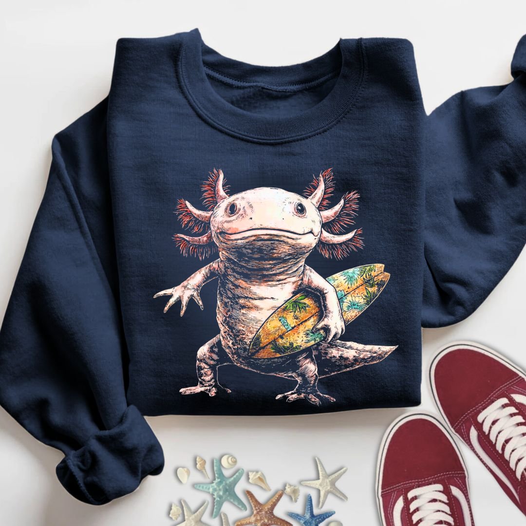 Surfer Axolotl Sweatshirt