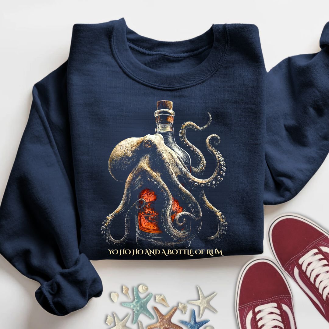 Octopus & A Bottle Of Rum Sweatshirt