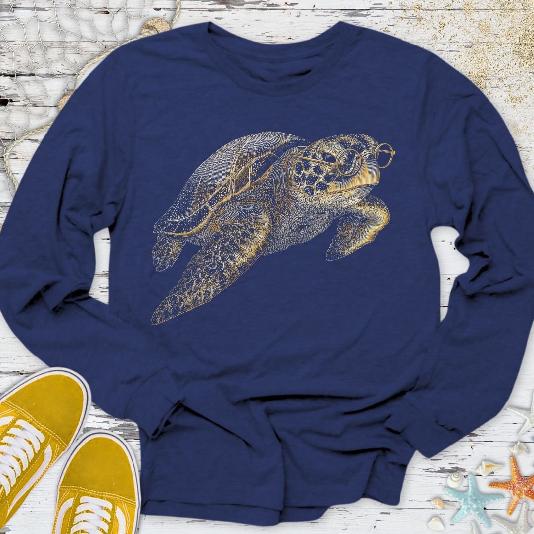 The Scholar Turtle Long Sleeve Tee