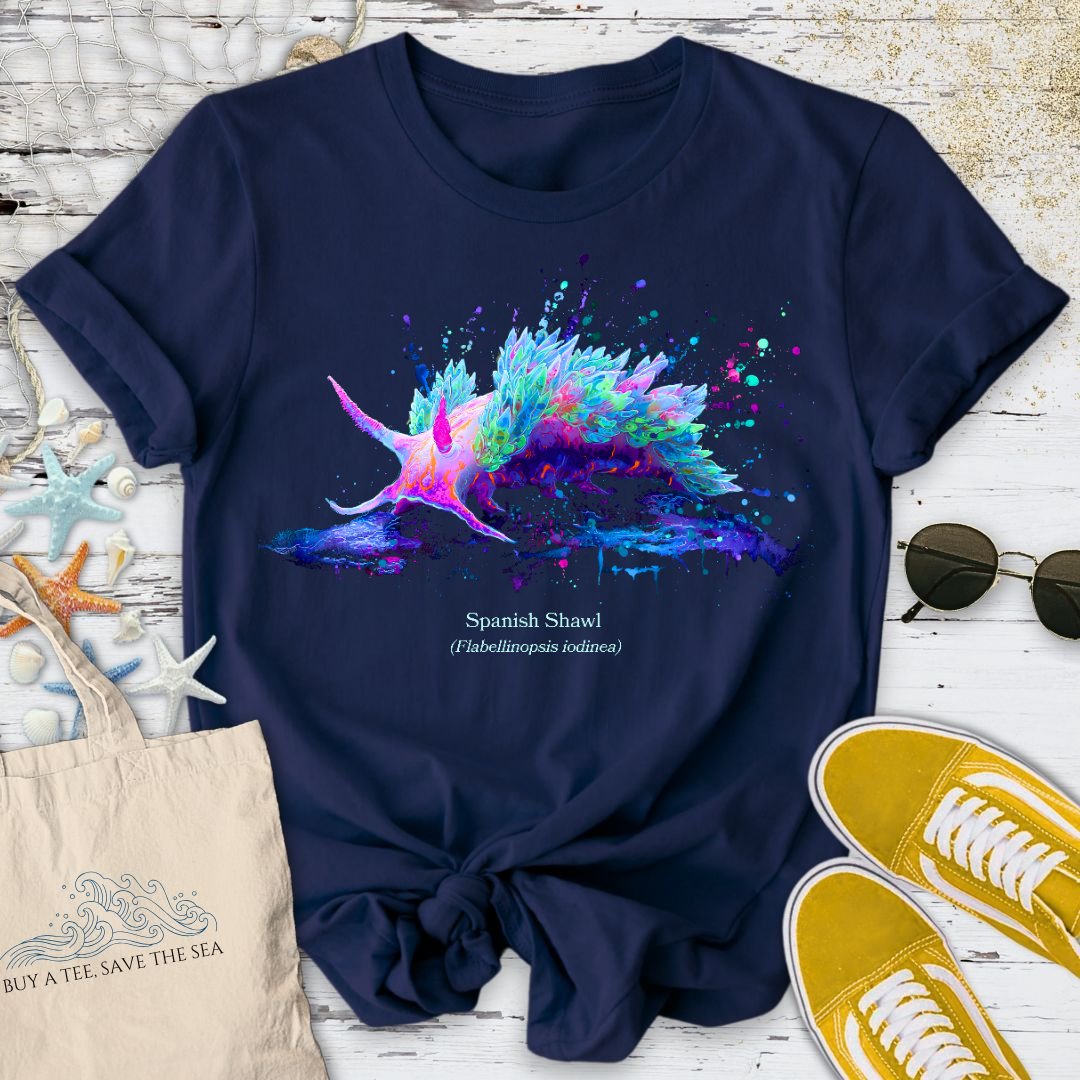 Spanish Shawl, Nudibranch T-Shirt
