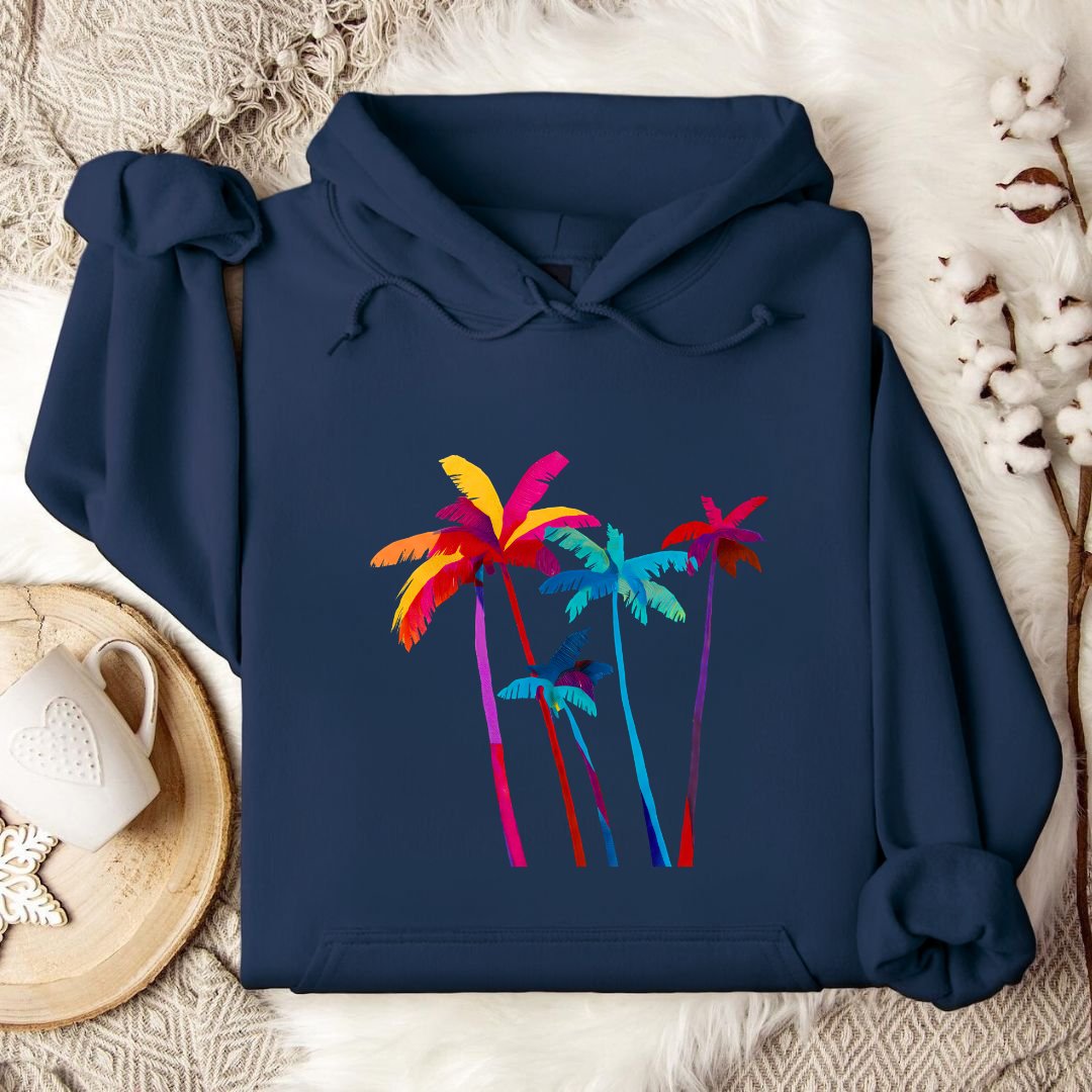 Artistic Palm Trees Hoodie
