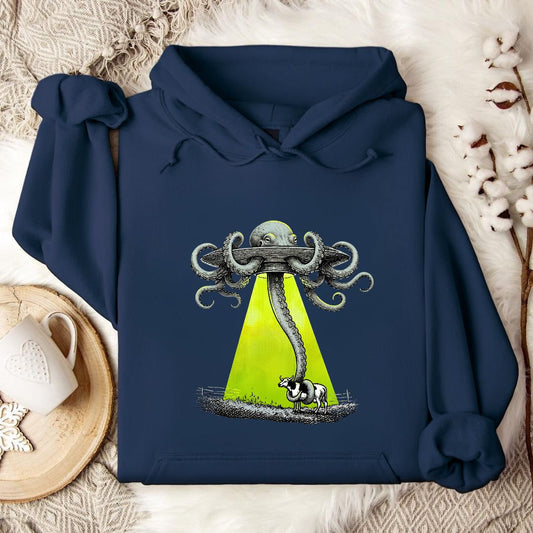 Alien Octopus Hoodie in Navy - Dolce Reverie