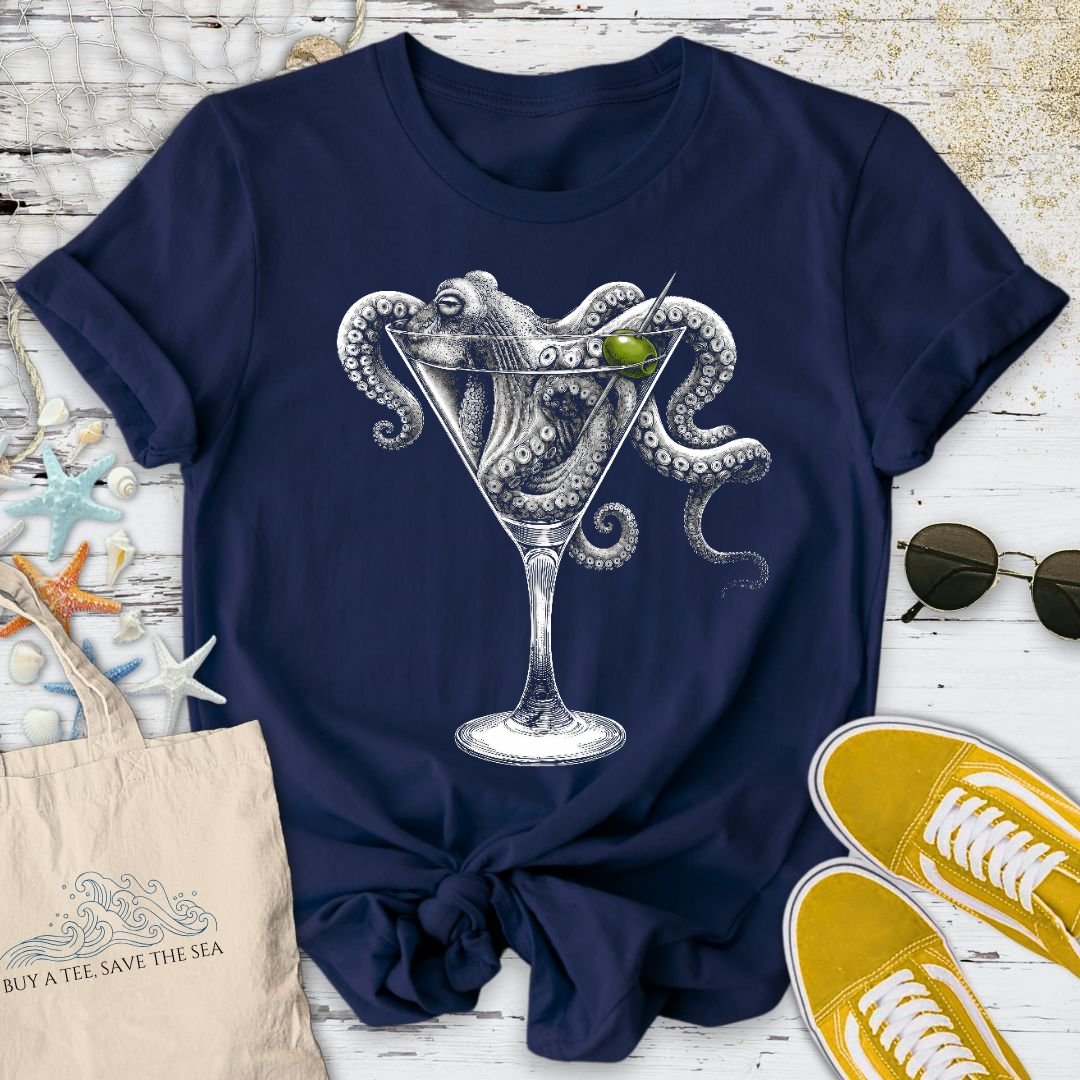 Octopus Martini T-Shirt