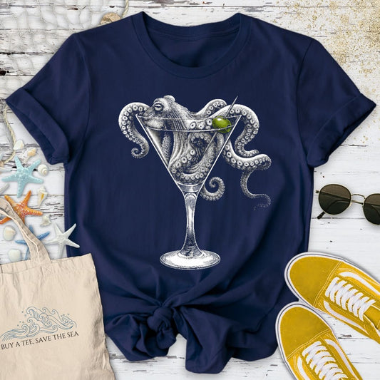 Octopus Martini T-Shirt