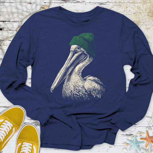 Winter Pelican Long Sleeve Tee