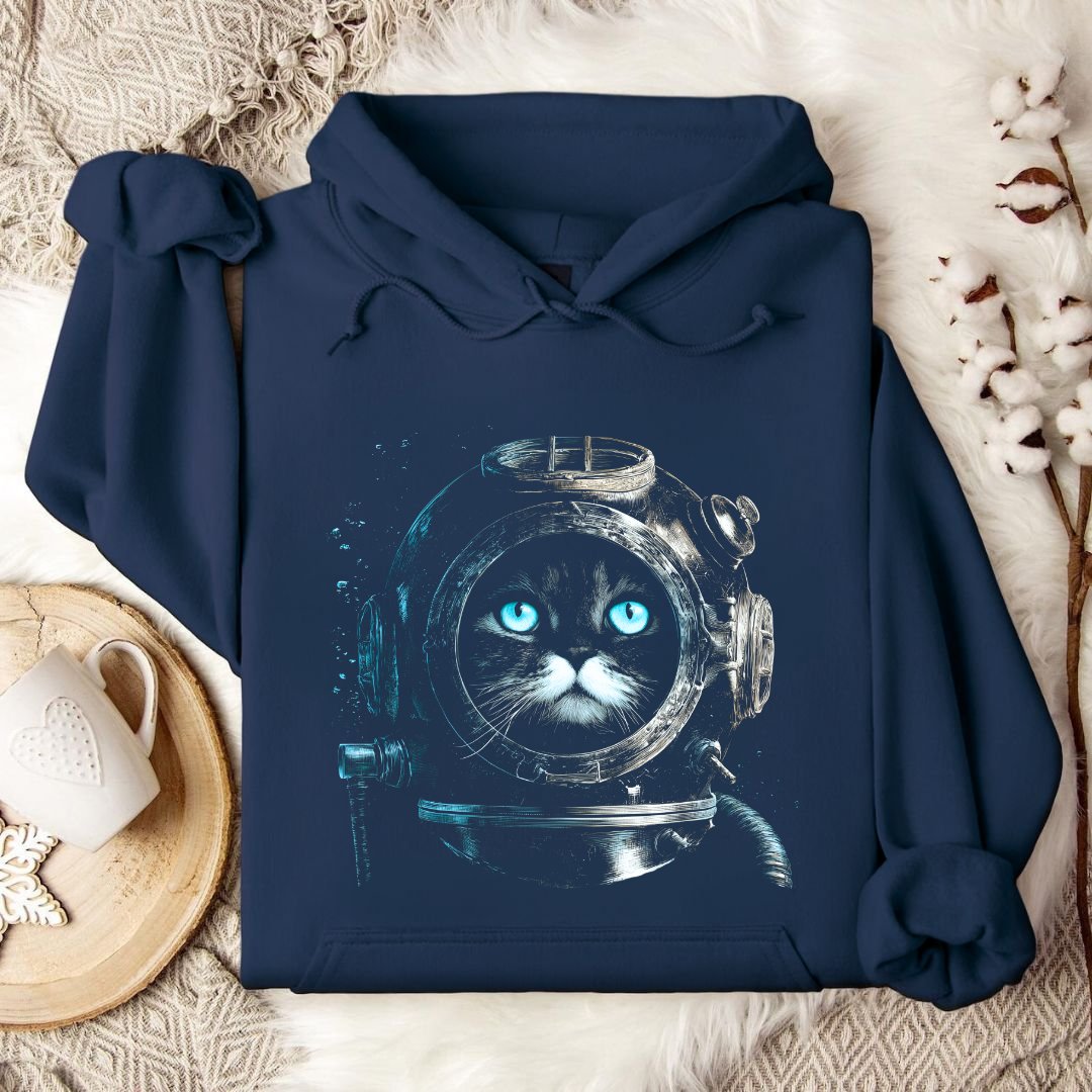 Deep Diver Cat Hoodie
