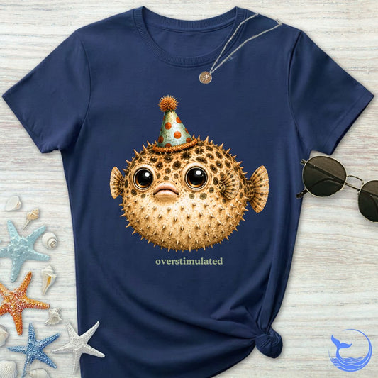 Overstimulated Pufferfish Women's T-Shirt