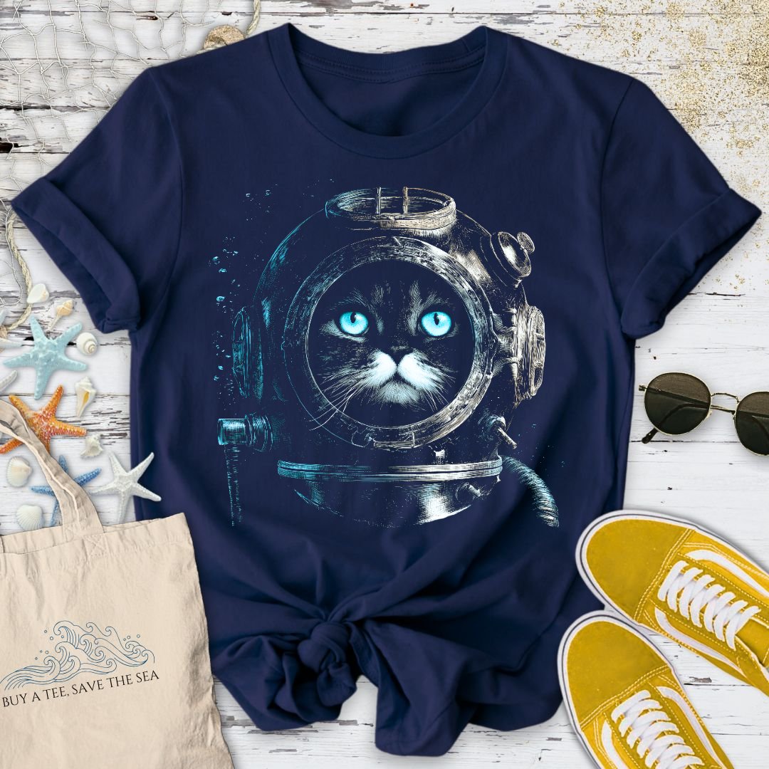 Deep Diver Cat T-Shirt