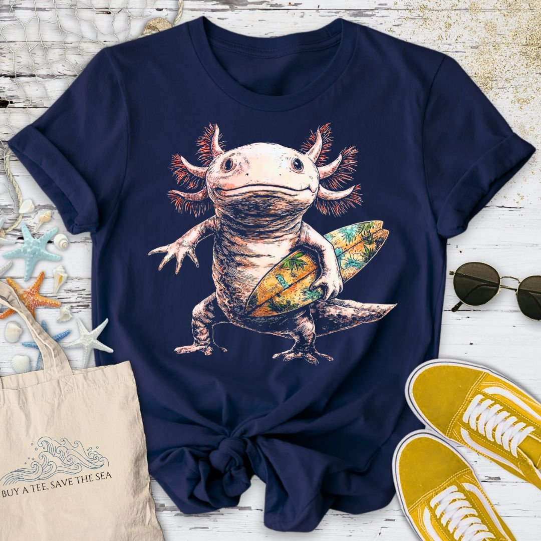 Surfer Axolotl T-Shirt