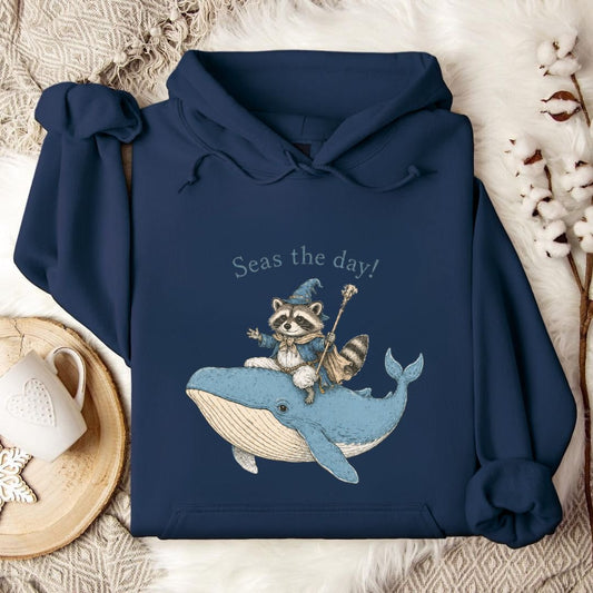 Seas The Day! Hoodie in Navy - Dolce Reverie