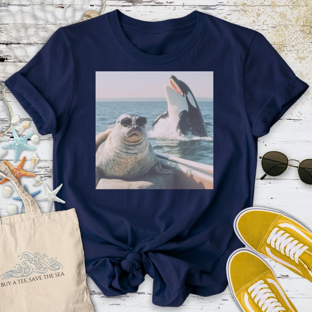 The Last Selfie, Seal & Orca T-Shirt