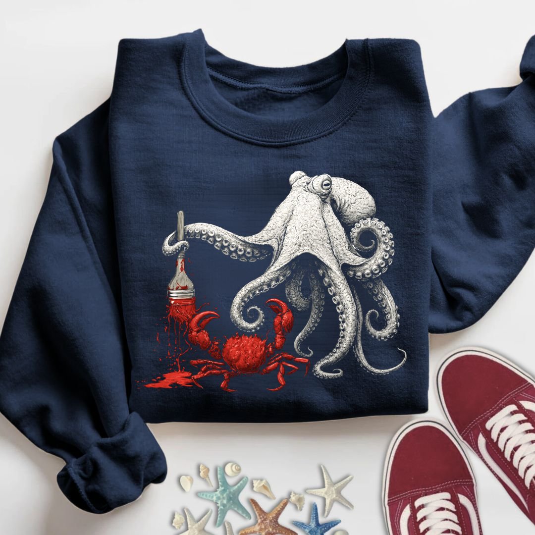 Off To Paint Stuff, Octopus Sweatshirt