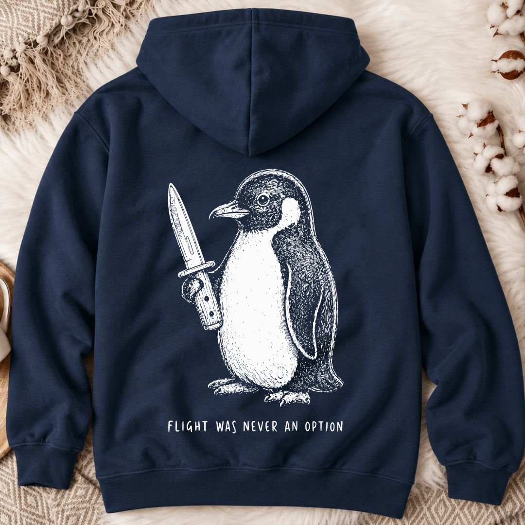 Flight Was Not An Option Back Print Hoodie