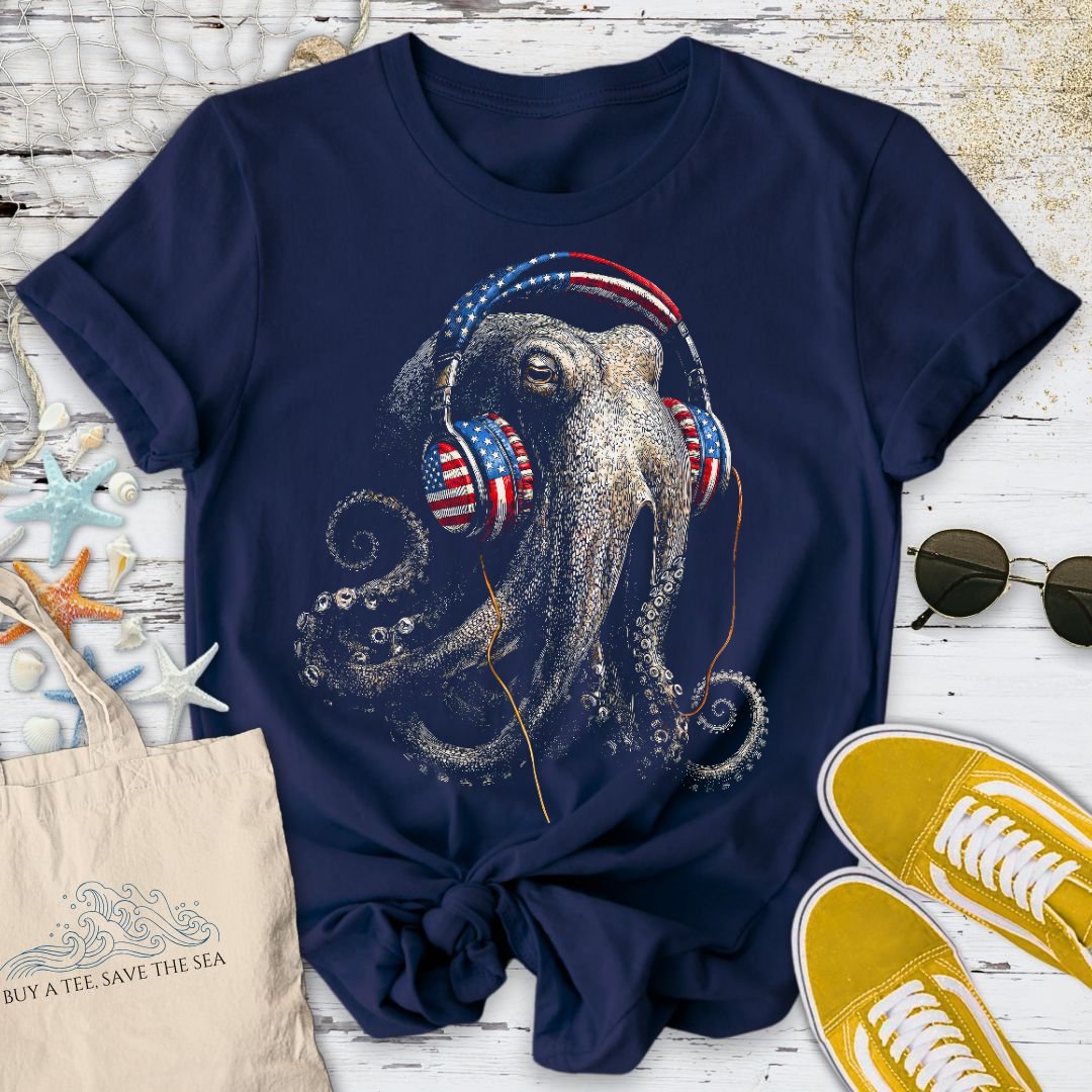 Groovy Octopus USA T-Shirt