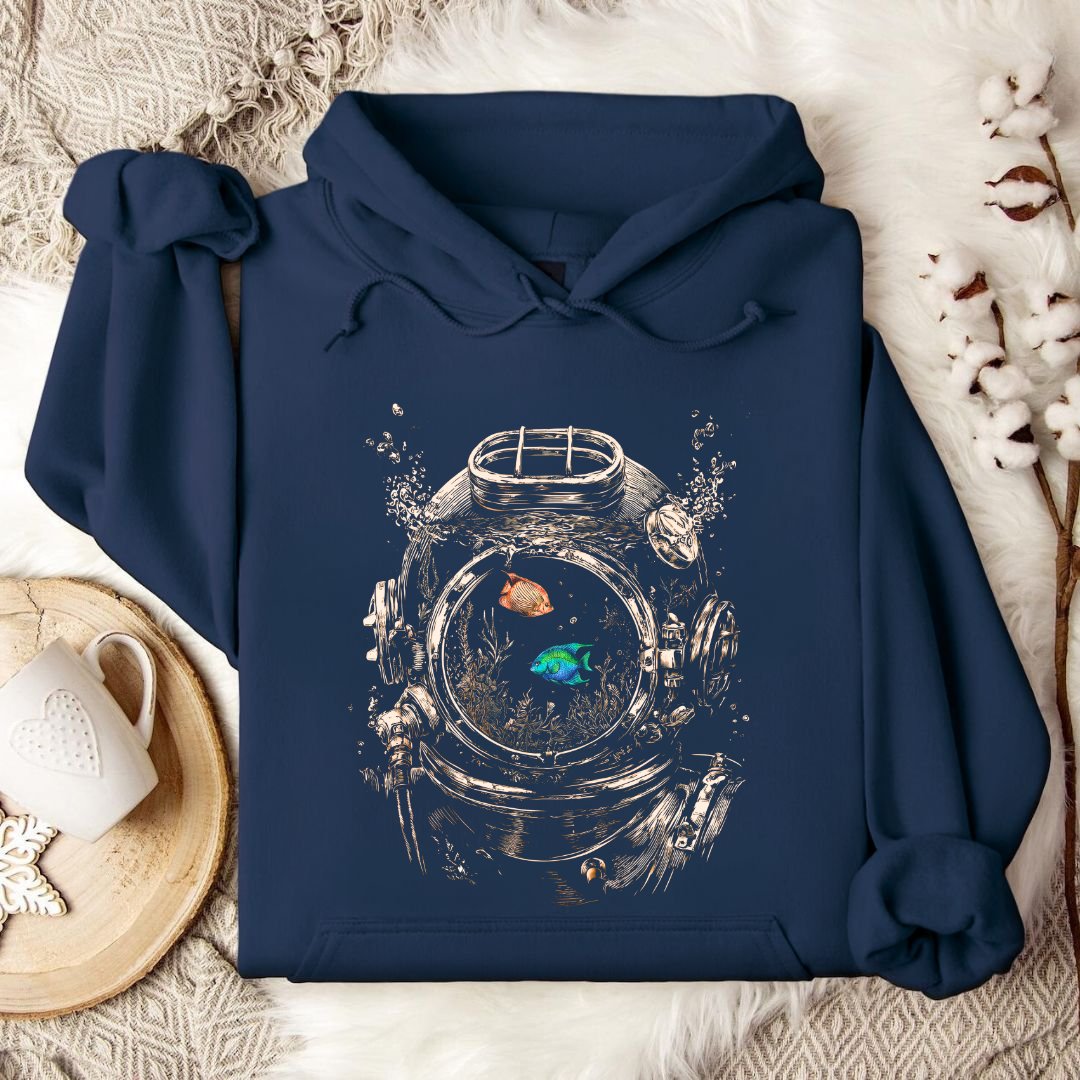 Vintage Diving Helmet Hoodie