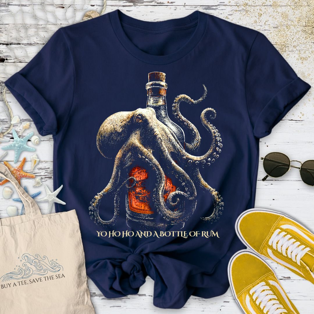 Octopus & A Bottle Of Rum T-Shirt