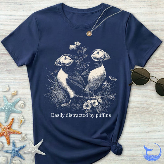Distracted By Puffins Women's T-Shirt