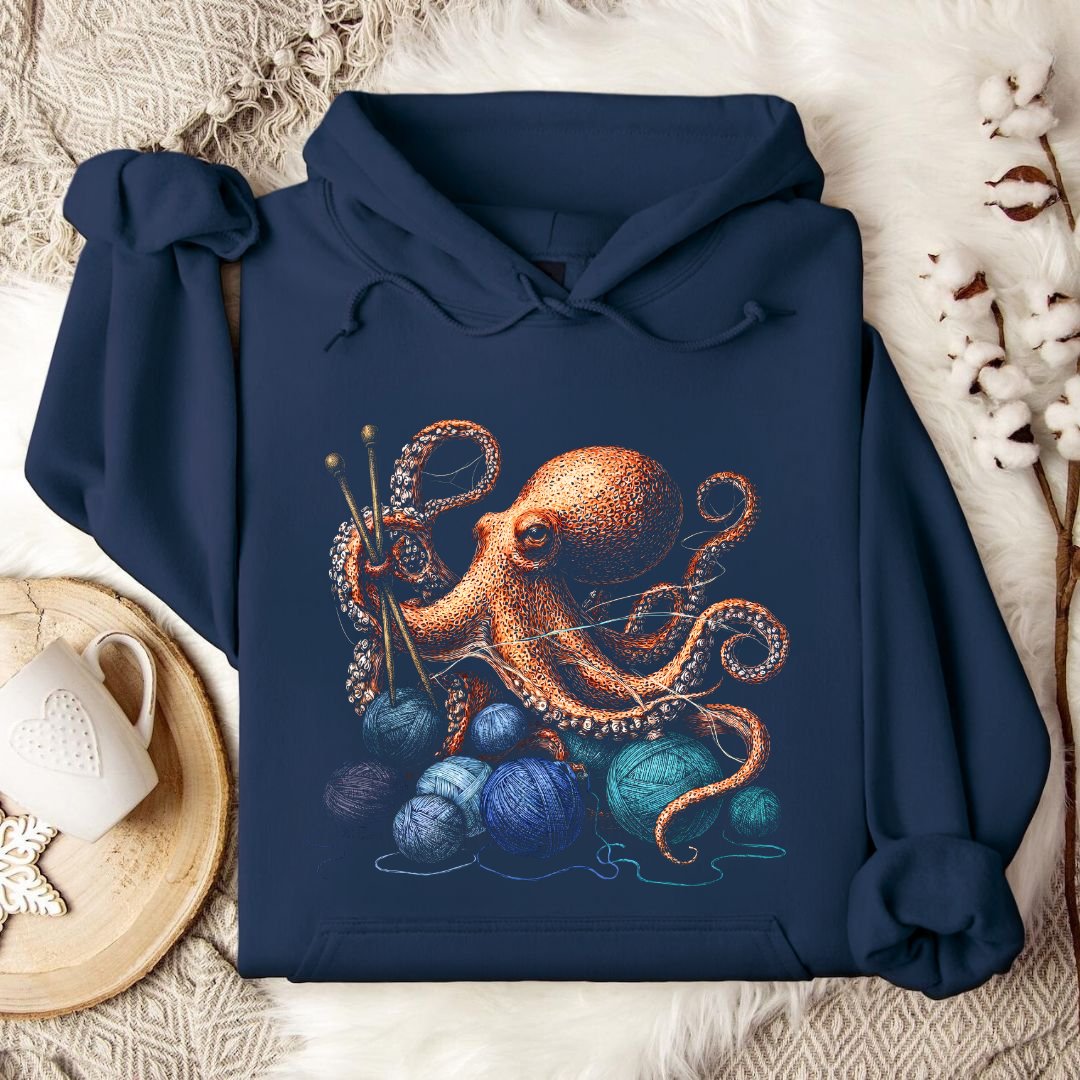 Knitting Octopus Hoodie