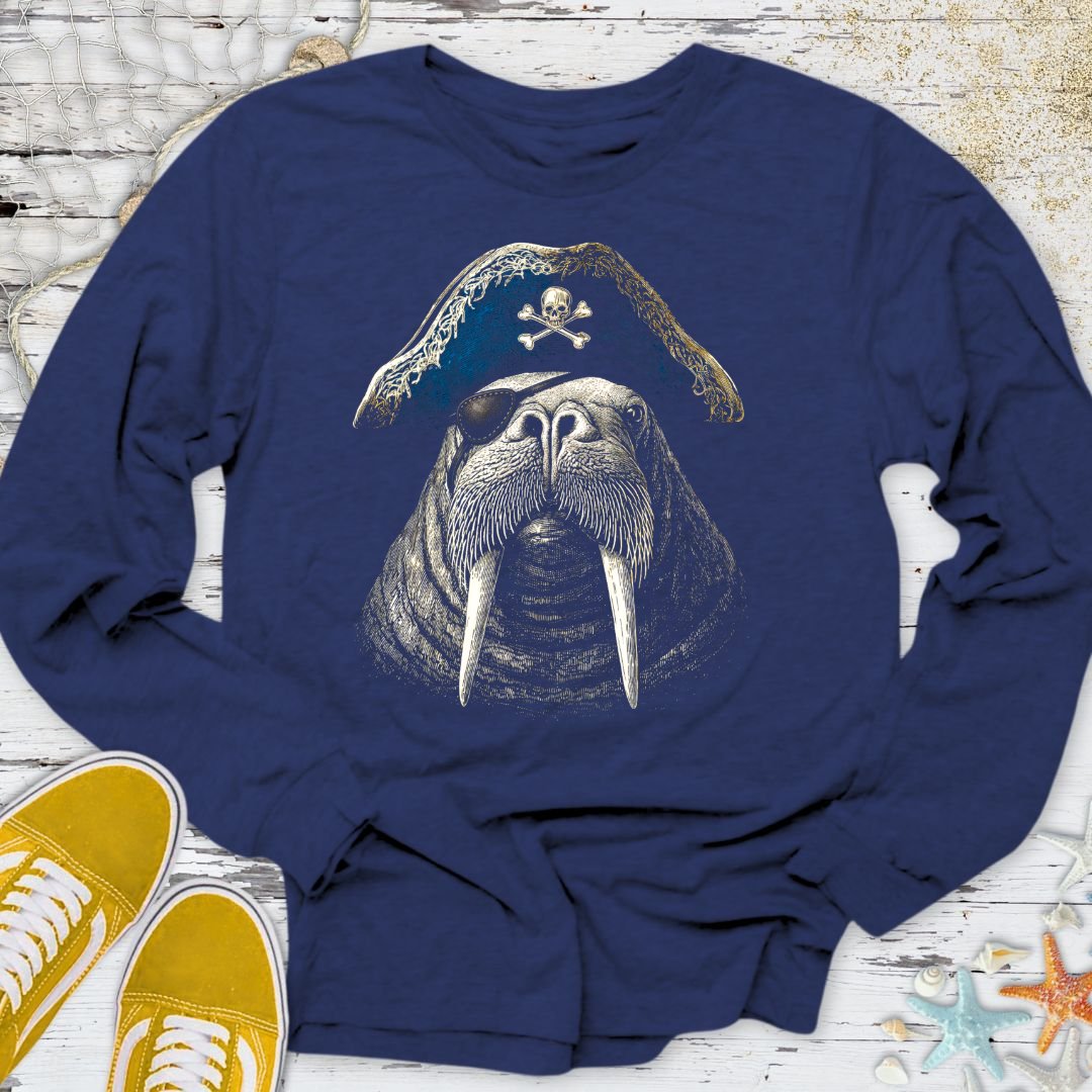Pirate Walrus Long Sleeve Tee