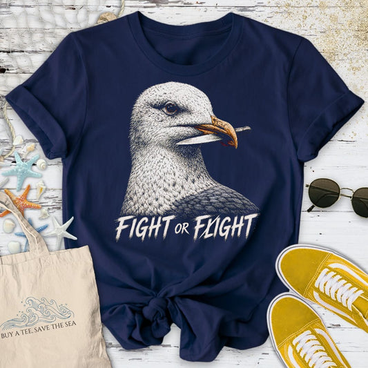 Fight Or Fight Seagull T-Shirt